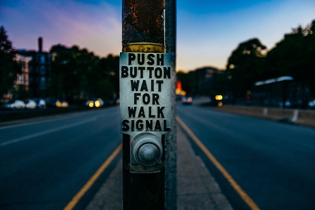 button crossing